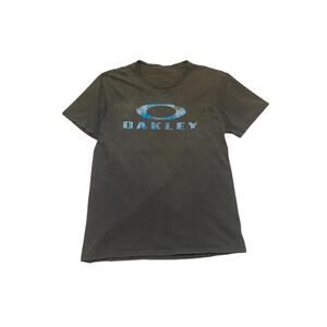 Oakley SI Thin Blue Logo Tee – Size Small (Y2K Faded)
